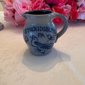 Rockdale Union Glazed Stoneware Pitcher